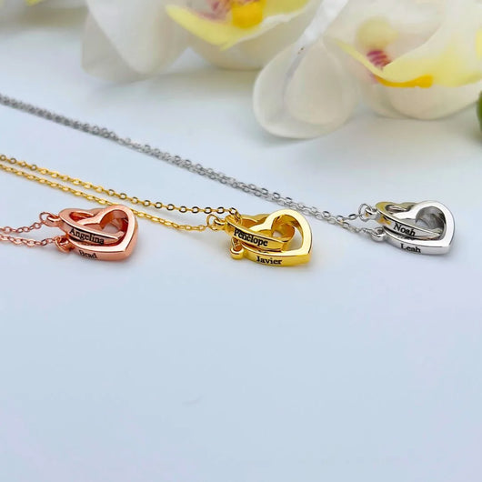 Coffret Rose Éternelle & Collier Personnalisé