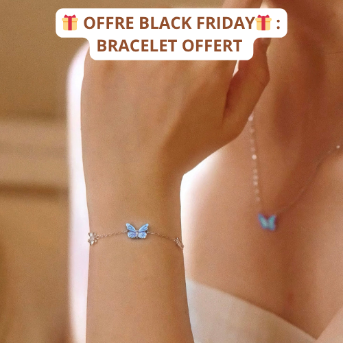 Collier Papillon  Lumineux