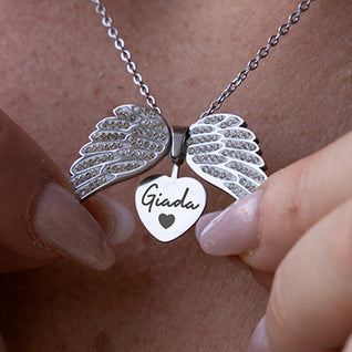Collier petit ange personnalisée