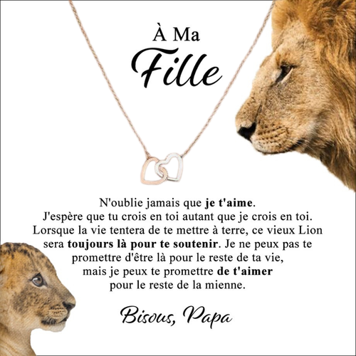 Le Cœur du Lion - Collier À Ma Fille