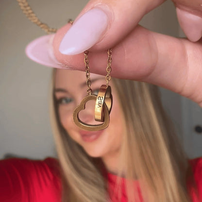 Coffret Rose Éternelle & Collier Personnalisé