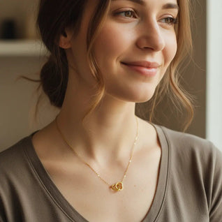 Coffret Rose Éternelle & Collier Personnalisé