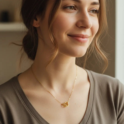 Coffret Rose Éternelle & Collier Personnalisé