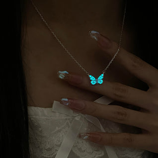 Collier Papillon  Lumineux
