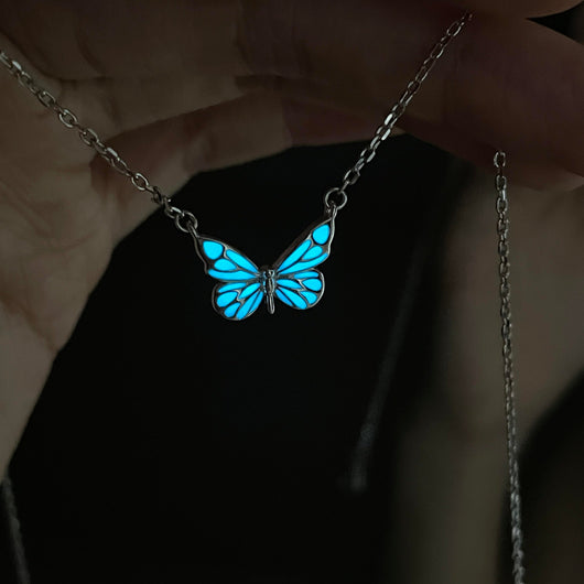 Collier Papillon  Lumineux